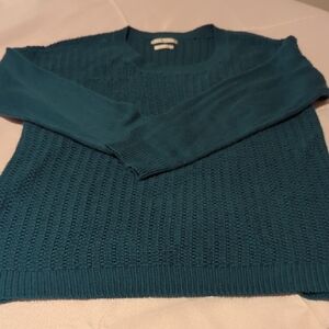 Van Heusen Blue Crewneck Sweater with Ribbed Texture